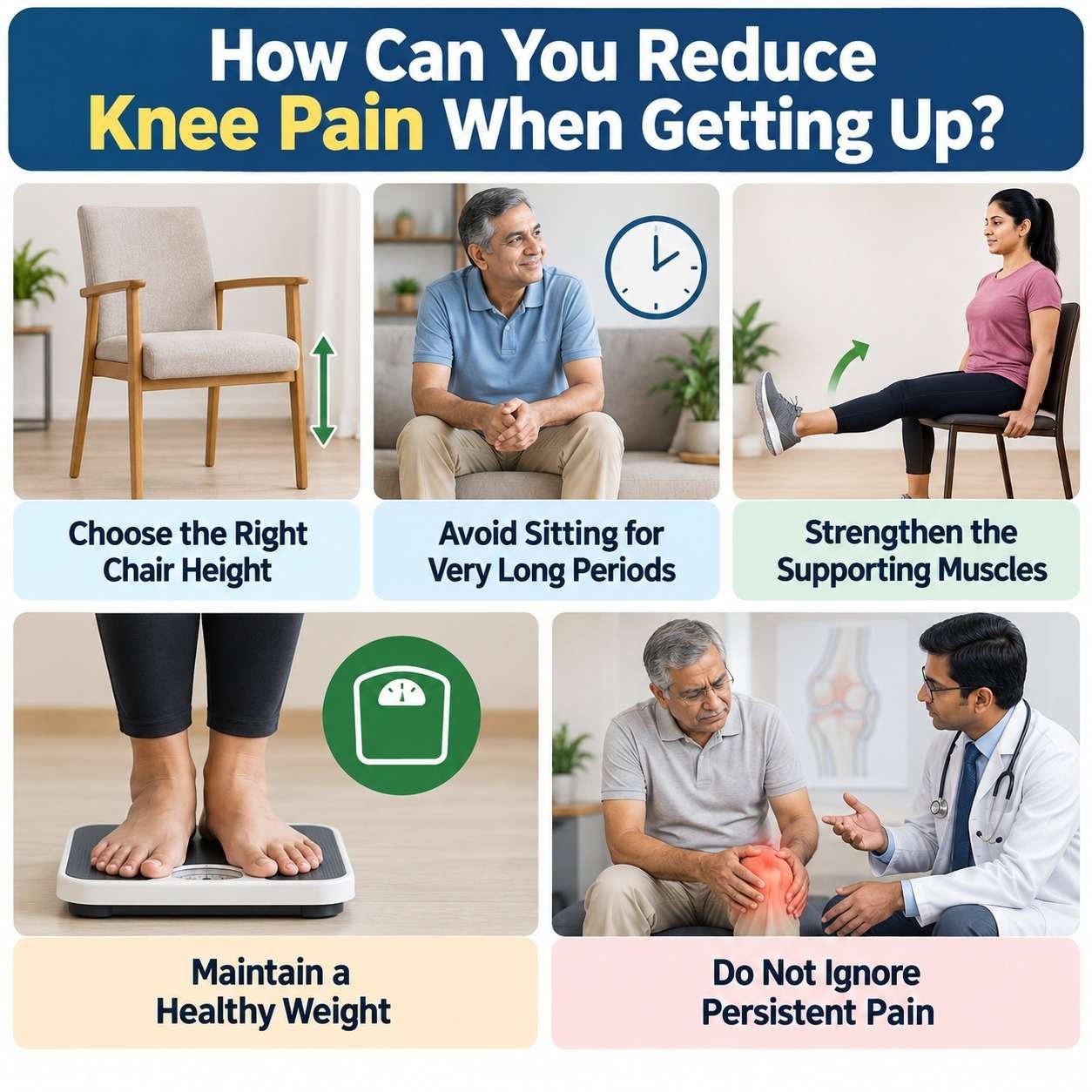 How Can You Reduce Knee Pain When Getting Up